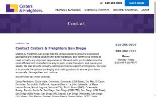 Craters & Freighters San Diego website