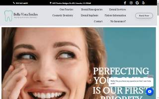 Bella Vista Smiles website