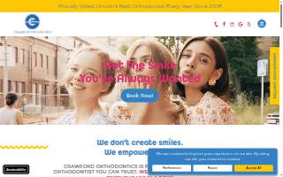 Crawford Orthodontics website