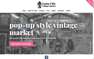 Gypsy Chic Vintage Market website