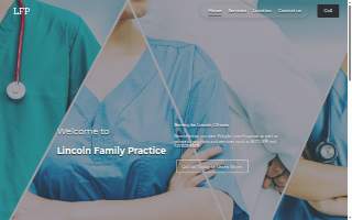 Lincoln Family Practice website