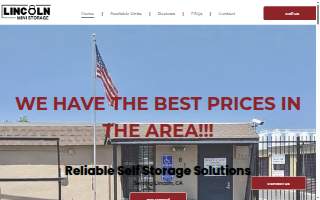 Lincoln Mini Storage website