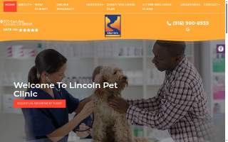 Lincoln Pet Clinic website