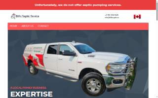 Bills septic service website