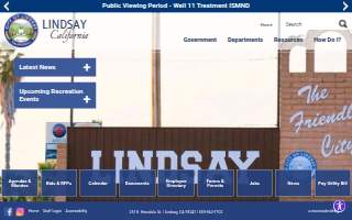 Lindsay City Park website