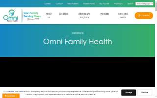 Omni Family Health | Lindsay Optometry Health Center website