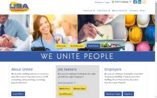 United Staffing Associates - Lindsay website
