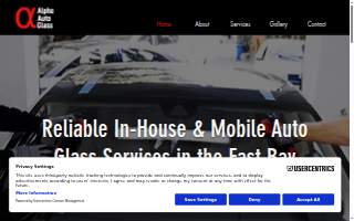 Alpha Auto Glass website