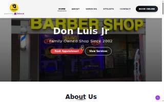 Barber Shop Don Luis JR website