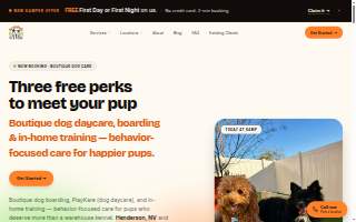 BratPak Dog Kamp - Livermore website