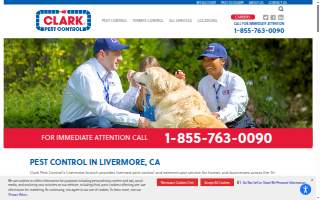 Clark Pest Control of Livermore website