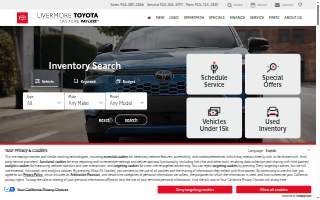 Livermore Toyota website