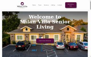 Milan Villa Senior Living website