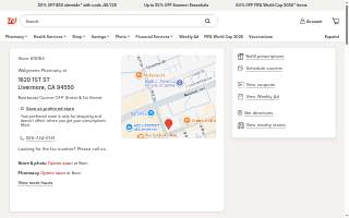 Walgreens Pharmacy website