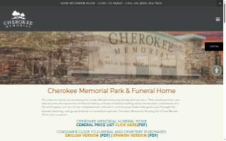 Cherokee Memorial Park & Funeral Home website