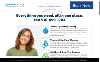 Cleaner Choice Cleaning Services website