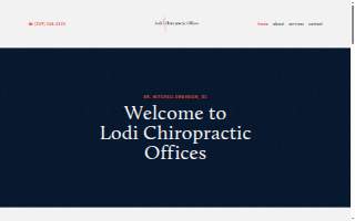 Lodi Chiropractic Office website