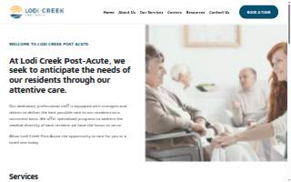 Lodi Creek Post-Acute website