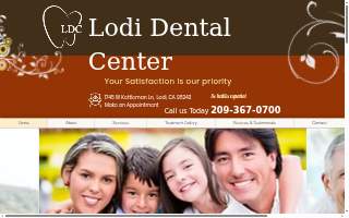 Lodi Dental Center website