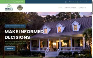 Minco home Inspections website