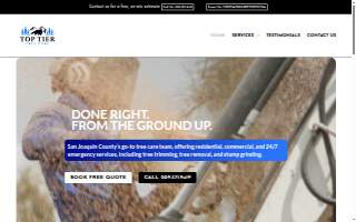 Top Tier Tree Care website