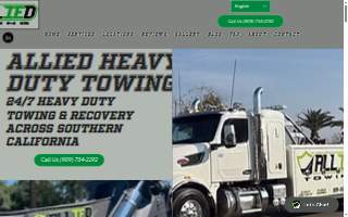 Allied Heavy Duty Towing of Loma Linda website