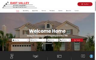 East Valley Property Management website