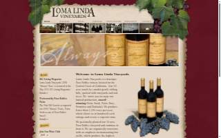 Loma Linda Vineyards website
