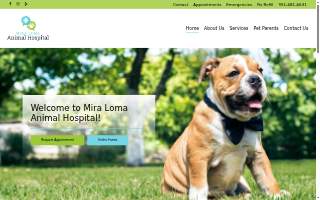Mira Loma Animal Hospital of Loma Linda website