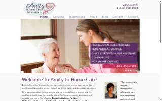 Amity In-Home Care Services, Inc website