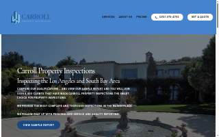 Carroll Property Inspections of Lomita website