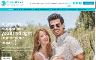 ClearWave Orthodontics website