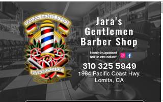 Jara's Gentlemen Barber Shop website