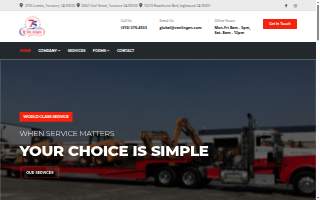 Van Lingen Towing Inc of Lomita website