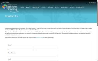 Community Partners In Caring website