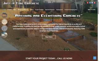 Just-in-Time Concrete website