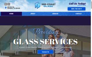 Mid Coast Glass website