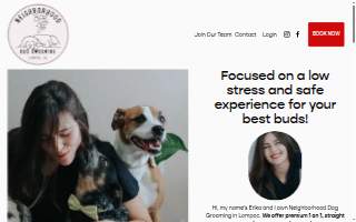 Neighborhood Dog Grooming website