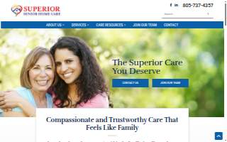 Superior Senior Home Care website