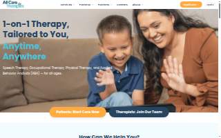 All Care Therapies of Long Beach website