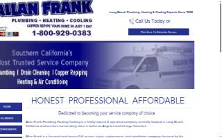 Allan Frank Plumbing Heating Cooling website