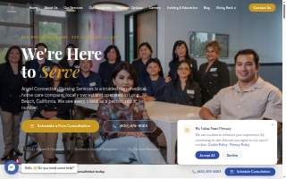 Angel Connection Nursing Services website