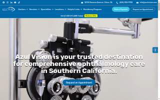 Azul Vision Long Beach website