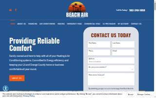 Beach Air website