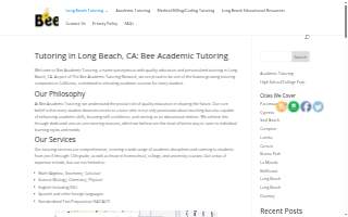 Bee Academic Tutoring website