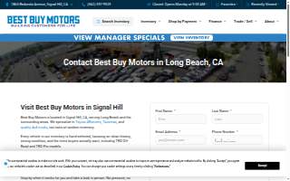 Best Buy Motors website