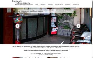 Captanis Chiropractic & Wellness Center website