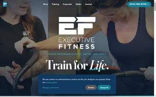 Executive Fitness A Private Training Studio website