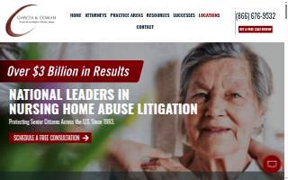 Garcia & Coman, Nursing Home Neglect & Abuse Lawyers website