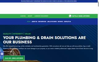 Legacy Sewer and Drain website